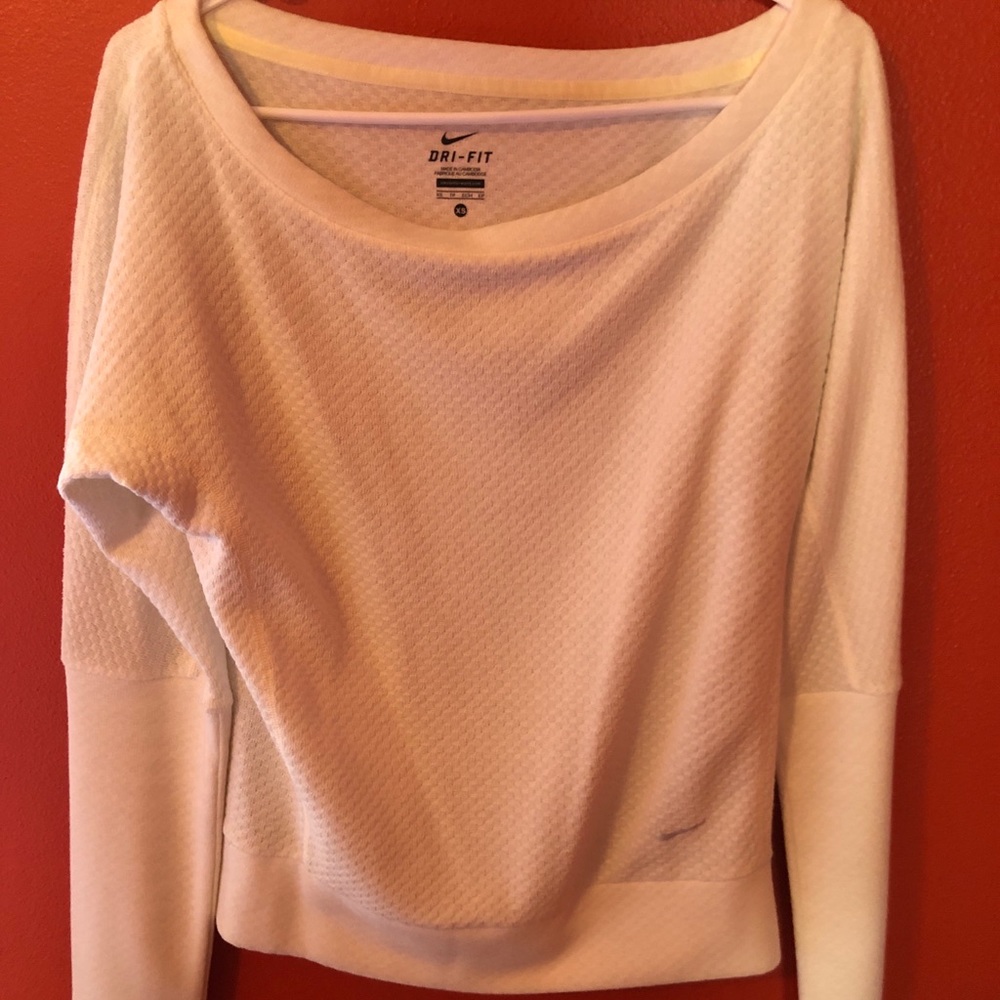 Nike Dry Fit Off The Shoulder Sweater